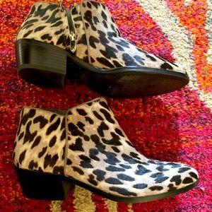 Leopard print boots 8.5